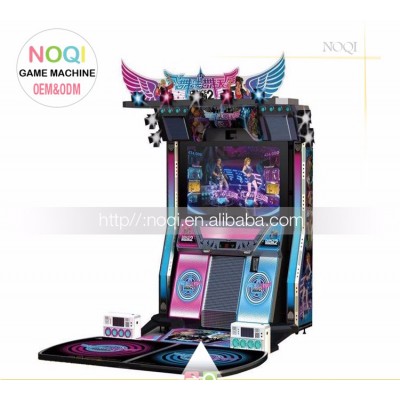 Wholesale kids coin operated led light mexico dancing machine arcade