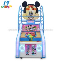 2017 hot sale indoor kids coin operated arcade basketball game machine for sale